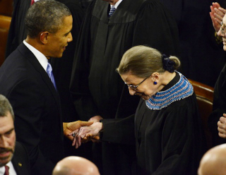 Illustration for article titled No, Ruth Bader Ginsburg Was Not Napping During the SOTU